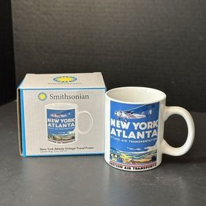 Smithsonian Eastern Air Lines Transport New York/Atlanta Poster Mug NEW IN BOX